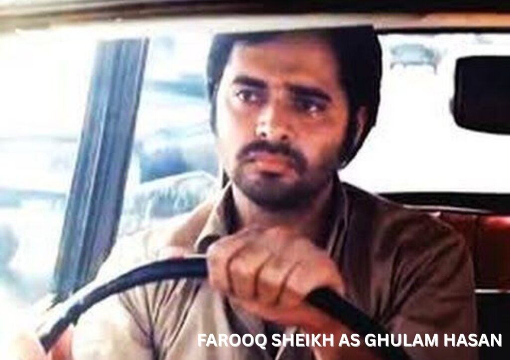 FAROOQ SHEIKH AS GHULAM HASAN in Gaman